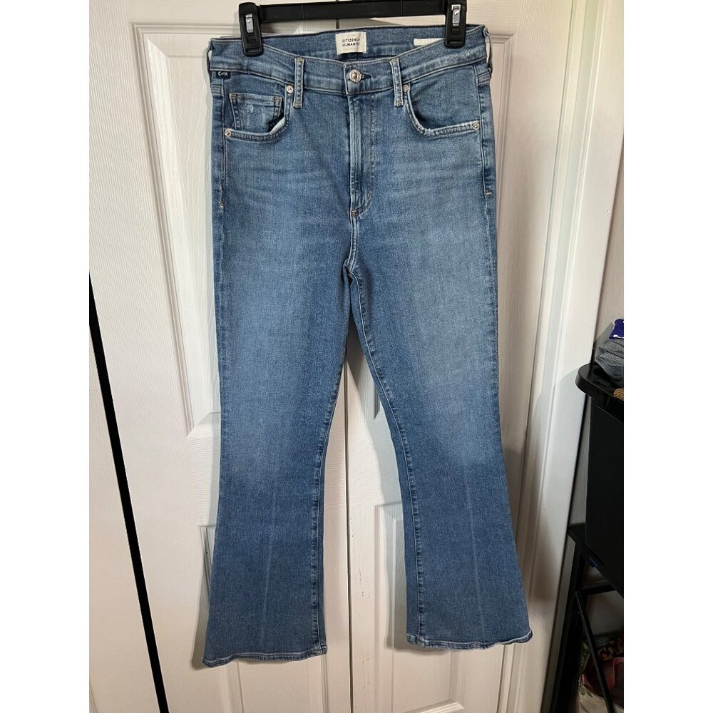 Citizens Of Humanity Blue Faded Flare Jeans Womens Size 29 Denim Casual Style